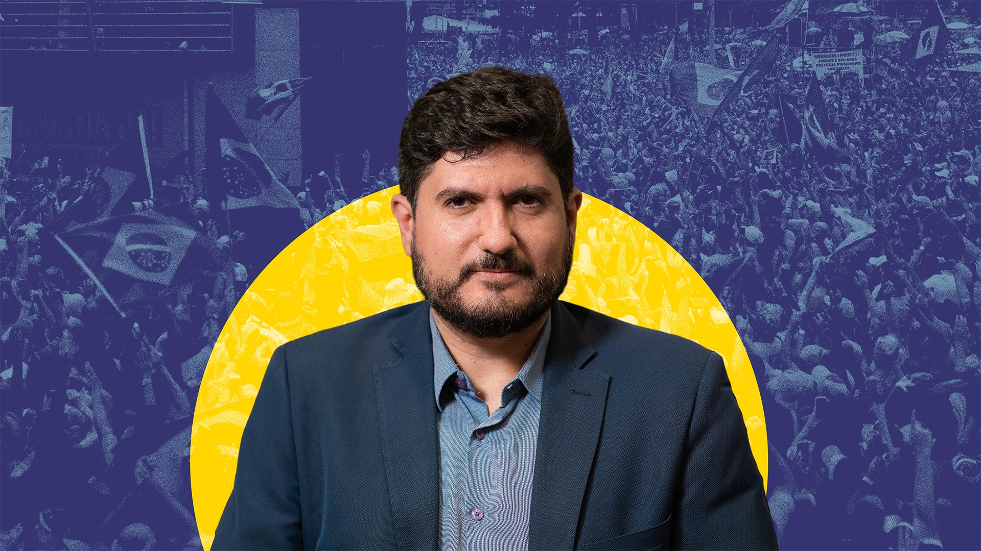 Arte de divulgação do curso 'Extrema Direita e Eleições no Brasil' promovido pela Agência Pública, com informações sobre datas e formato online
