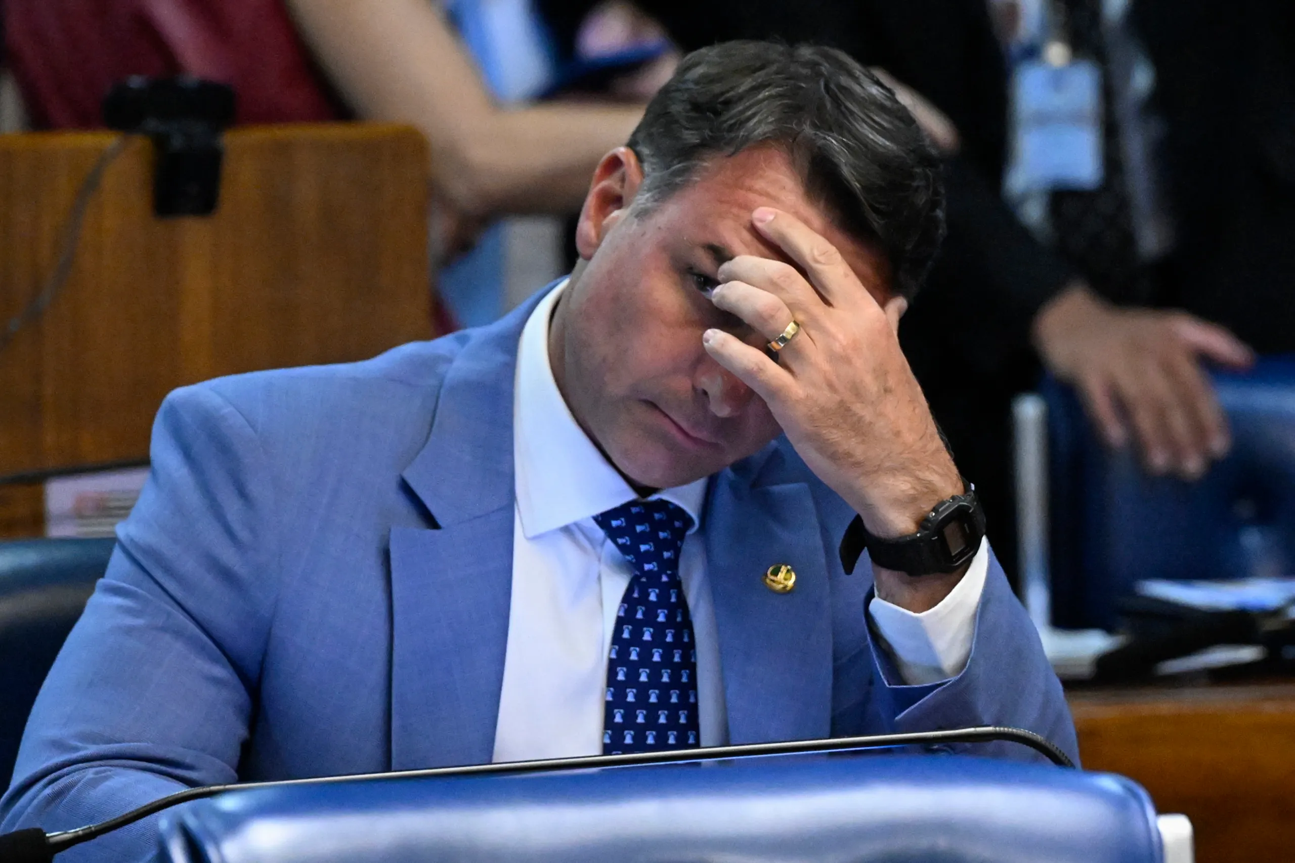 Representantes da Frente Parlamentar da Agropecuária em evento de apoio à candidatura de Flávio Bolsonaro no segundo turno das eleições presidenciais brasileiras