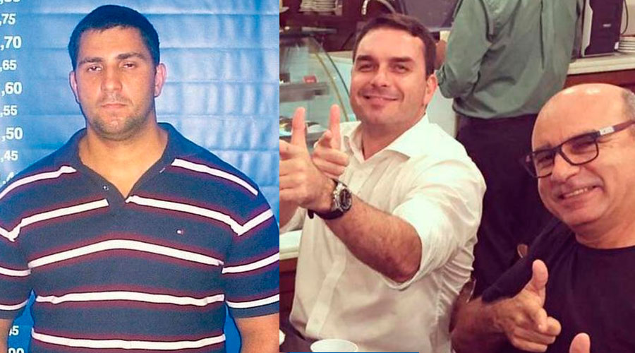 Montagem com as imagens de Marcelo Freixo, Flávio Bolsonaro e Chiquinho Brazão relacionadas à CPI das Milícias de 2008 na Alerj