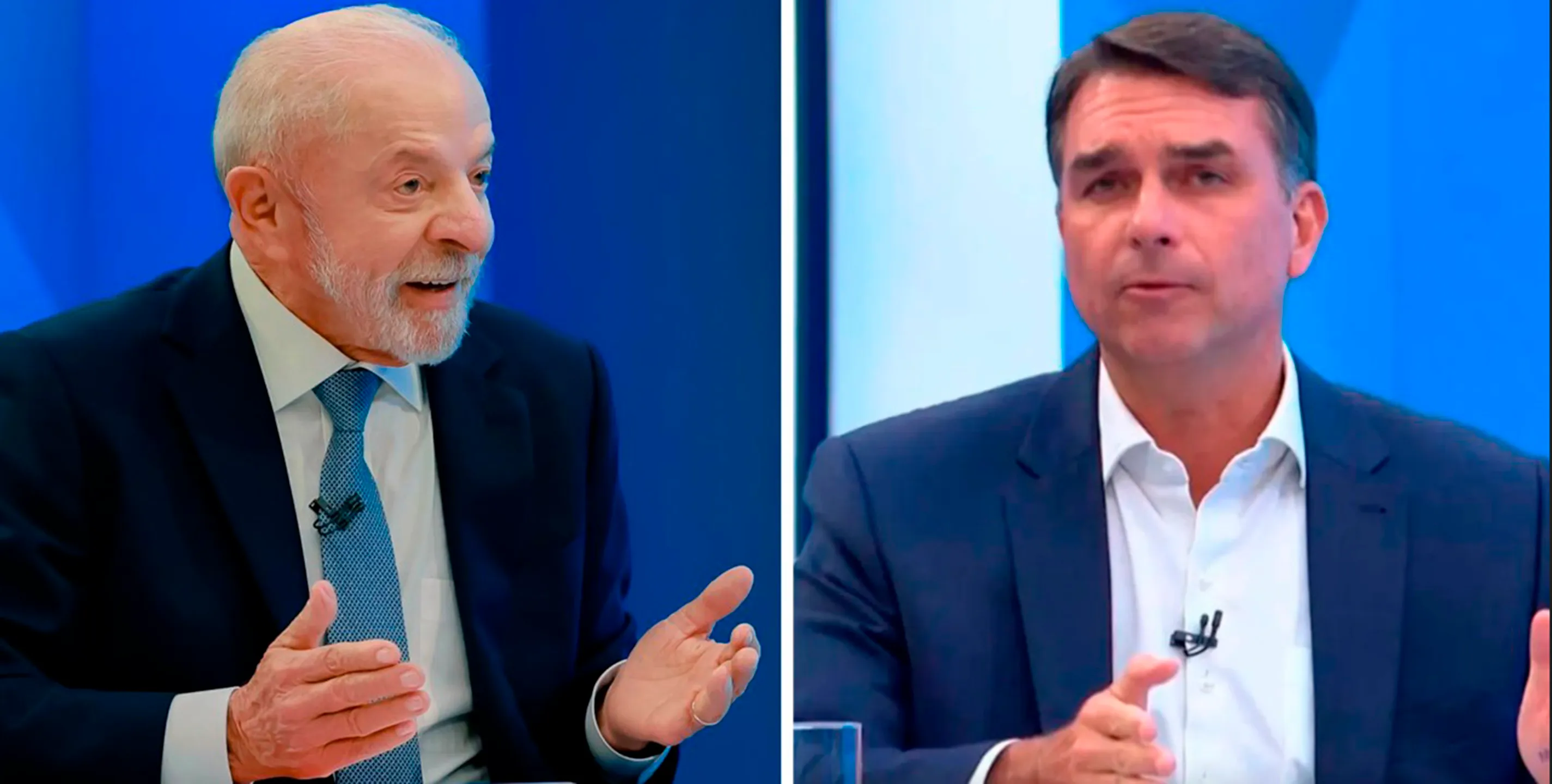 Participantes de um grupo de eleitores reunidos em uma sala assistindo ao debate eleitoral na televisão, com cartões verdes e vermelhos nas mãos.